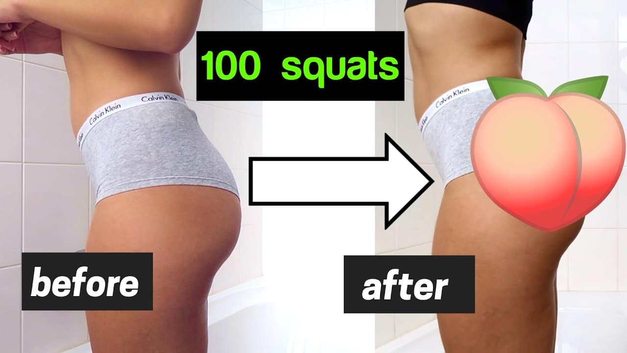 Squatting Exercise: How many squats should I do a day to get strong glutes and bigger bum ?