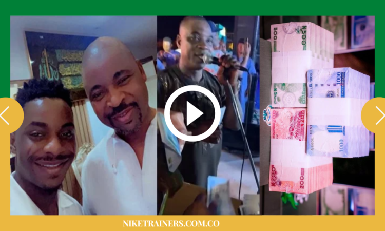The incident that caused outrage, in which MC Oluomo’s son sprayed new notes on Kwam 1 at an event, was captured on video.