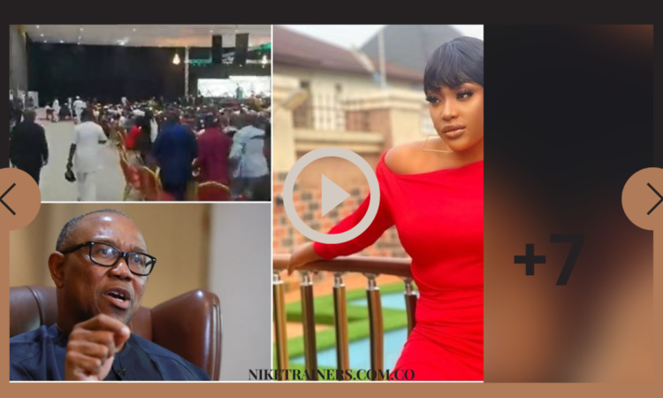 Peter Obi entered the Soludo anniversary venue to a standing ovation and huge chants, and Lizzy Gold reacted in this video.