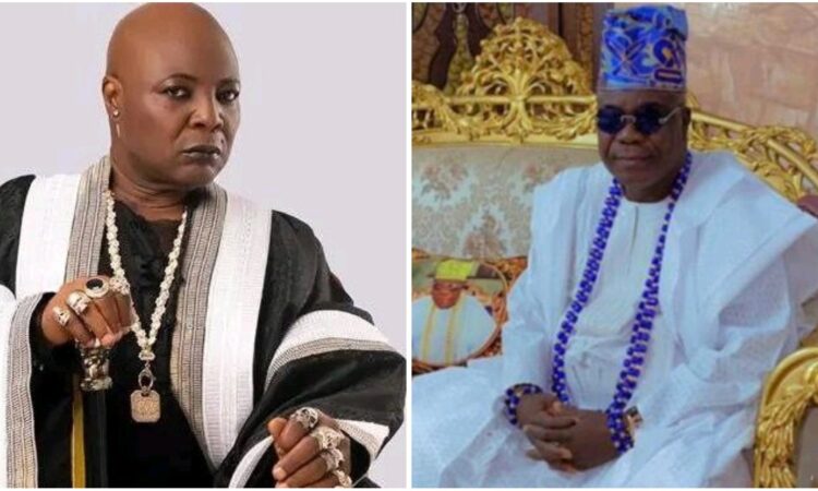 Charly Boy gets enraged after Baale of Gbagada removes his name from a popular bus stop in Lagos.