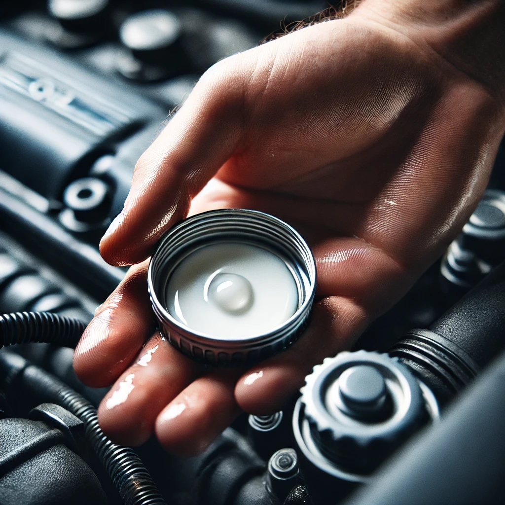 an oil cap inspection